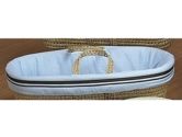 Hotel Style Moses Basket - Color: Blue (Baby Doll: 009243060482)