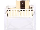 Choco Minky Rocking Horse Cradle Bedding - Color: Yellow Size: 18x36 (Baby Doll: 009243087618)