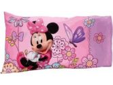 Disney Minnie Mouse Boutique Bow-Tique 2 Pc Toddler Bed Sheet & Pillowcase Set Flower Garden (Disney: 085214075563)