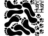 Wall Graphic Sticker: KRHS-GS-58824 - Footprints (Hyundae Sheet: 887736000609)