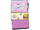 Happy Morning Pooh 3-Pack Flannel Receiving Blankets (Crown Crafts: 085214064710)