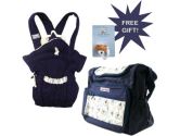 Luvable Friends Diaper Bag with Matching Baby Carrier, Bear Design With Free Gift (Luvable Friends: 033586378317)