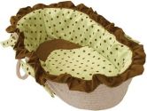 Hoohobbers Green Dots Moses Basket, Violet (Hoohobbers: 033586377532)