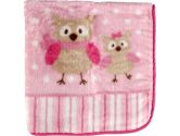 Luvable Friends Fluffy Plush Baby Blanket with Satin Trim, Pink (Luvable Friends: 660168458251)