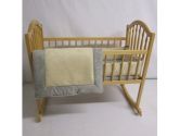 Suede Susie Cradle Bedding - Color: Ecru Size: 18 x 36 (Baby Doll: 009243124771)