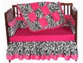 Minky Zebra Crib Bedding (Baby Doll: 009243122319)