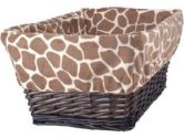 Peek a Boo Jungle Basket with Liner (Lambs & Ivy: 084122543102)