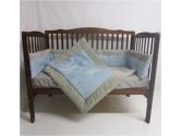 Suede Susie Porta Crib Bedding Set - Color: Blue (Baby Doll: 009243124702)