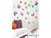 Large Colorful Vibrant Butterflies Sticker Decal for Baby Nursery Kids Room (WallStickersUSA: 133588640129)