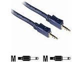 6ft Velocity 3.5mm Mono Audio Cable M/M (C2G: 40620)