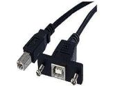 StarTech.com Panel Mount USB Cable B to B - F/M (Startech: USBPNLBFBM3)