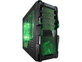 APEVIA X-Hermes X-HERMES-GN Black/Green Computer Case w/ Side Window-Green With Side Panel Window (APEVIA CORP.: X-HERMES-GN)