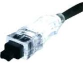 QVS FireWire/i.Link 6Pin to 4Pin A/V Translucent C (QVS: CC1394B-06WHL)