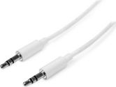 Startech.com 2 m White Slim 3.5mm Stereo Audio Cable - M/M (StarTech.com: MU2MMMSWH)