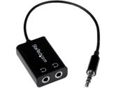 Startech.com Black Stereo Splitter Adapter - 3.5mm Male to 2x 3.5mm Femal (StarTech.com: MUY1MFFADP)