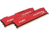 Kingston HyperxFURY Memory Red 16GB 2x8GB DDR3-1333 CL9 Dual Channer Memory Kit (Kingston: HX313C9FRK2/16)