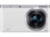 Samsung NXF1 20MP 3.0in Touch LCD FHD WIFI 9mm + 9-27mm/iFn Len Camera White + Silver (Samsung Digital Cameras: EV-NXF1ZZB4HCA)