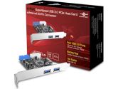 Vantec UGT-PC345 4-PORT SuperSpeed USB 3.0 PCI Express Host Card With Internal 20-PIN Connector (Vantec: UGT-PC345)