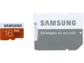 SAMSUNG 16GB microSDHC Flash Card With Adapter (SAMSUNG: MB-MP16DA/AM)