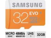 SAMSUNG 32GB microSDHC Flash Card With Adapter (SAMSUNG: MB-MP32DA/AM)