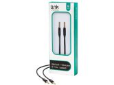 Kanto 3.5mm Stereo Mini Jack Plug 2M / 6FT Curly Black Cable (Kanto: P77-2000BC)