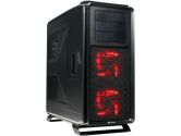 Corsair Graphite Series 730T Black Gaming Case with two 140mm red LED fans With Side Panel Window (Corsair: 730T Black)