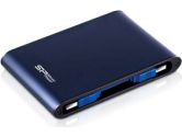 Silicon Power Rugged Armor A80 1TB USB3.0 Military Grade WATER/SHOCKPROOF Portable Hard Drive Blue (Silicon Power: SP010TBPHDA80S3B)