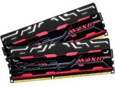 Avexir BLITZ1.1 Series 16GB 2X8GB DDR3-1600 10-10-10-24 1.5V White LED Dual Channel Memory Black/Red (Avexir: AVD3U16001008G-2BZ1)