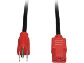 4FT PWR CORD 18AWG 5-15P TO C13 CONN RED (TRIPP-LITE: P006-004-RD)