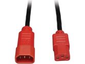 4FT PWR CORD 18AWG C14 TO C13 CONN RED (TRIPP-LITE: P004-004-RD)