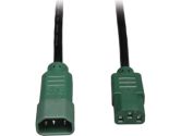 6FT PWR CORD 14AWG HVY DUTY C13 C14 CONN (TRIPP-LITE: P005-006-GN)