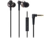 Audio-Technica ATHCKM300ISBK SonicPro In Ear Headphones With Mic & Volume Control (Audio-Technica: ATHCKM300ISBK)