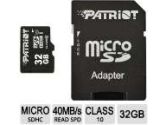 Patriot Signature Series 32GB microSDHC Flash Card (Patriot Memory: PSF32GMCSHC10BK)