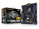 Gigabyte X99-UD5 WiFi ATX LGA1150 X99 DDR4 SATA3 2xPCIe16 4XPCIE8 GBLAN SLI/XFIRE USB3 Motherboard (Gigabyte: GA-X99-UD5 WIFI)