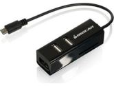 IOGEAR OTG Card Reader USB Hub for Android DVC/PC/MAC (IOGEAR: GOFRH202)