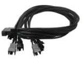 Evercool 5PWM Fan Braided Cable (Evercool Thermal Corp., Ltd: CB-EC-DF001)