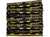 Avexir BLITZ1.1 Golden Edition 8GB 4X4GB DDR3-1866 9-11-9-27 1.65V Yellow LED Quad Channel Memory (Avexir: AVD3U18660904G-4BZ1SE)