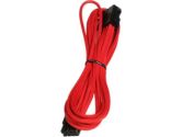 Bitfenix Alchemy Premium Sleeved 6+2 Pin PCI-E Video Card Power Extension Cable 45CM - Red (BitFenix: BFA-MSC-62PEG45RK-RP)