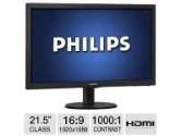 Philips 223V5LHSB/27 21.5in LED Monitor 1920x1080 5ms 1000:1 VGA HDMI (PHILIPS: 223V5LHSB/27)