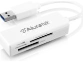 Aluratek AUCR300F USB 3.0 MULTI-MEDIA Card Reader SDXC/SDHC/SD/MICRO & Mini SD/MMC/MS/MS PRO/MS Duo (Aluratek: AUCR300F)