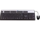 HP 631341-B21 Black Wired USB BFR-PVC US Keyboard/Mouse Kit (Hewlett-Packard: 631341-B21)