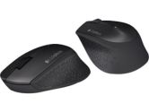 Logitech M320 Black Wireless Mouse - 1000DPI With Curves Designed USB Port for Windows & MAC OS (Logitech: 910-004351)