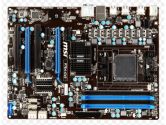 MSI Motherboard 970A-G43 AMD AM3+ 970/SB950 DDR3 SATA PCI Express USB 3.0 ATX Retail (MSI: 970A-G43)