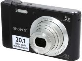 SONY Cyber-shot W800 DSC-W800/B Black 20.1 MP Digital Camera (Sony: DSC-W800/B)