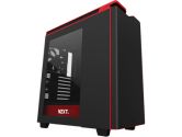 NZXT H440 ATX Mid Tower 11XHDD Slots 2XUSB3.0 Window Steel Computer Case - Matte Black & Red (NZXT: CA-H442W-M1)