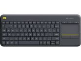 Logitech K400+ Wireless Touch French Keyboard With TouchPad for WIN/ANDROID/CHROME OS - Black (Logitech: 920-007121)