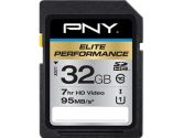 PNY Elite Performance SDHC CLASS10 32GB UHS-I U1 95MBS Read Flash Drive (PNY Technologies Inc: P-SDH32U195-GE)