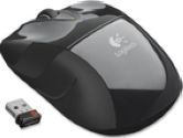 Logitech M525 Wireless Mouse - Black Ergonomic Design Micro Precise Scroll Wheel USB for Win / MAC (Logitech: 910-002696)