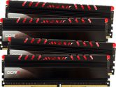 Avexir Core Series 16GB 4X4GB Red LED DDR4-2666 16-16-16-39 PC4-21300 1.2-V Memory Kit - Red (Avexir: AVD4UZ126661504G-4COR)