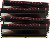 Avexir Core Series 32GB 4X8GB Red LED DDR4-2666 16-16-16-39 PC4-21300 1.2V Memory Kit Black (Avexir: AVD4U26661508G-4CIR)